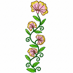 Flowers Embroidery Design 11